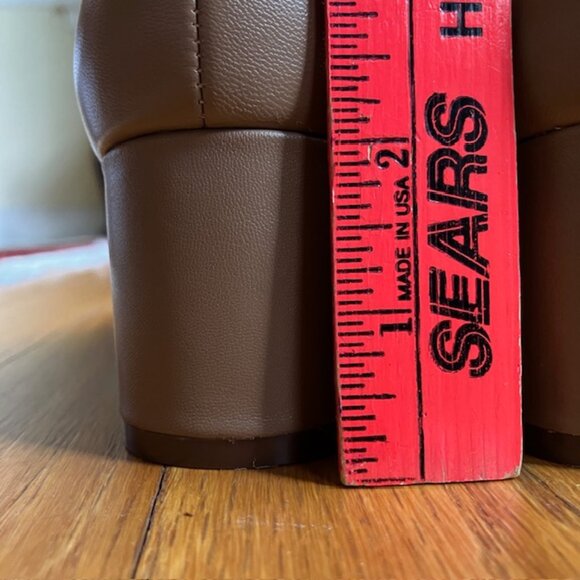 NWT Nine West Finnley0 leather pumps in Natural size 5 - Picture 11 of 11